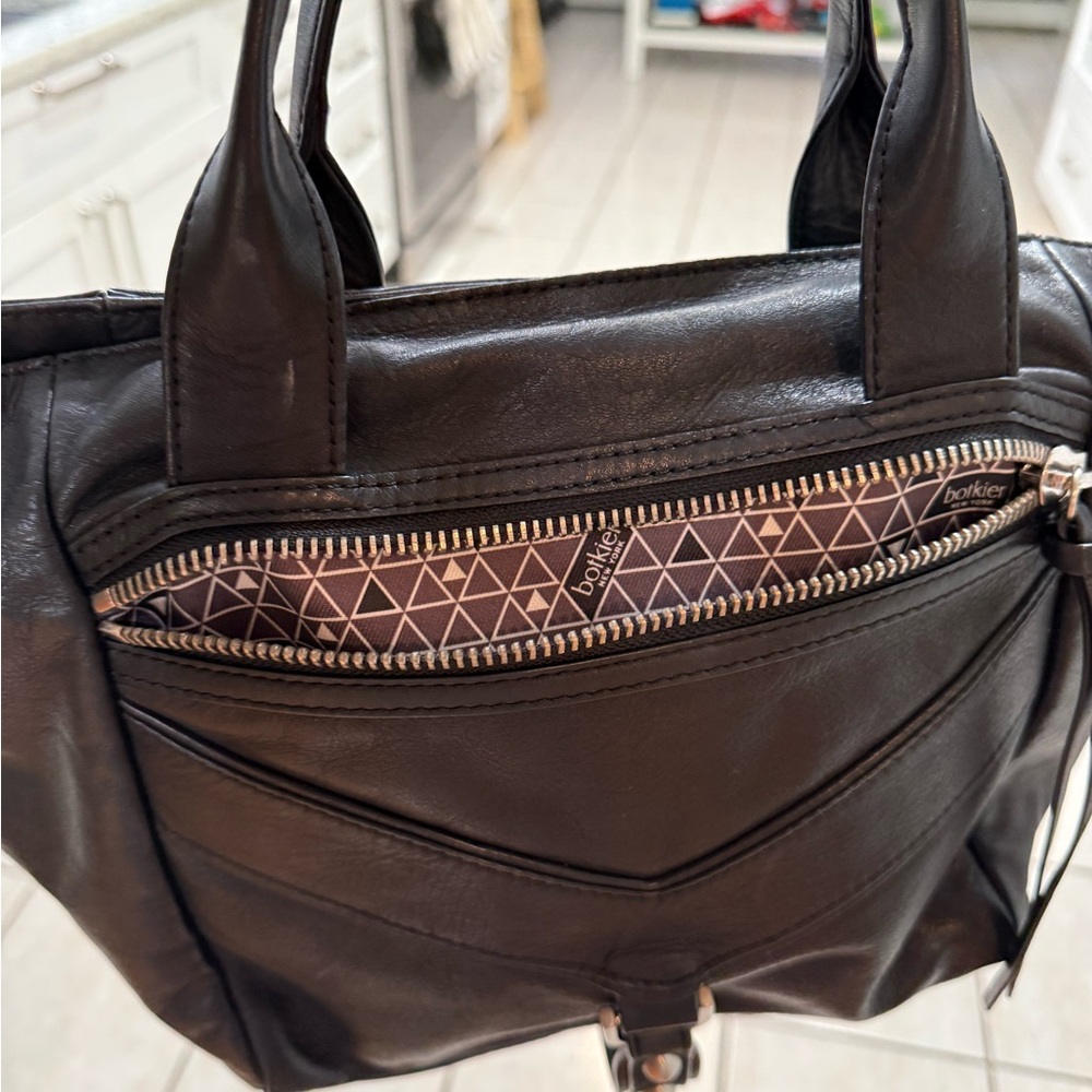 Botkier Black Leather Tote Bag